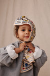 Petit foulard Récrée Macadamia Apaches Collections damier enfant