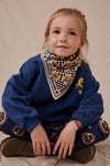Petit foulard Récrée Macadamia Apaches Collections damier enfant