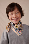 Petit foulard Récrée Macadamia Apaches Collections damier enfant