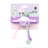 jouet sensoriel bébé silicone violet pastel jouet d’éveil bébé anneau de dentition motricité fine dès 10 mois