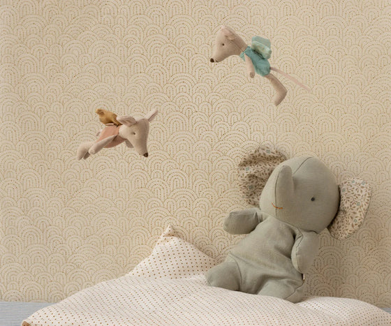 petite fée souris Maileg poudre avec ailes dorées
