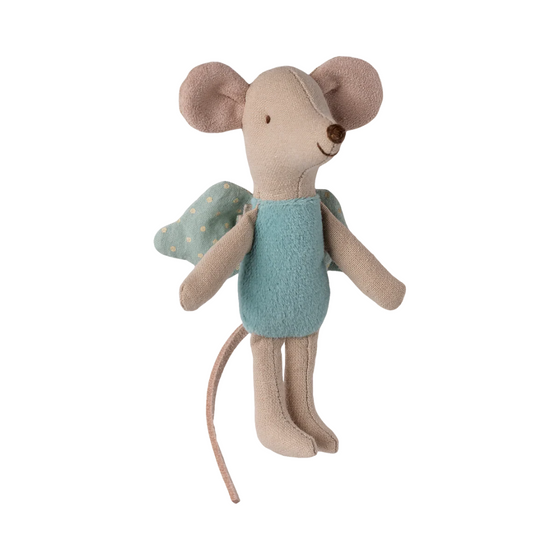 petite fée souris Maileg robe menthe avec ailes à pois