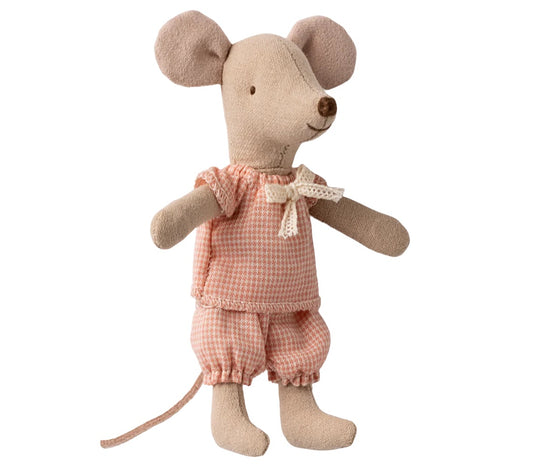 Petite sœur souris Maileg dans sa boîte d’allumettes – jouet poétique et vintage pour enfant