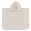 Poncho de bain éponge Charlie le Chat Jollein beige pour bébé et enfant