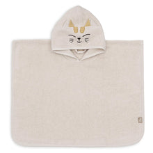  Poncho de bain éponge Charlie le Chat Jollein beige pour bébé et enfant