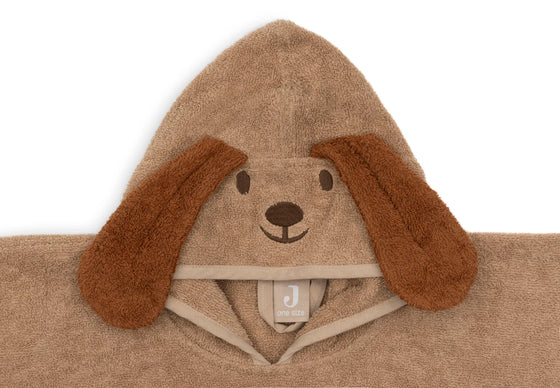 Poncho de bain bébé Jollein Diego Dog en éponge avec capuche et oreilles de chien