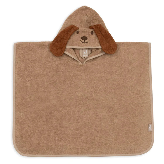 Poncho de bain bébé Jollein Diego Dog en éponge avec capuche et oreilles de chien