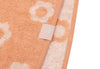 Poncho de bain réversible Jollein Flower en éponge rose pêche avec capuche pour bébé et enfant