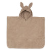 Poncho de bain bébé Jollein Milky Coffee éponge marron capuche oreilles 0-36 mois