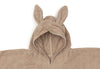 Poncho de bain bébé Jollein Milky Coffee éponge marron capuche oreilles 0-36 mois