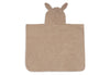 Poncho de bain bébé Jollein Milky Coffee éponge marron capuche oreilles 0-36 mois