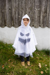 Poncho fantôme Spooky Ghost Great Pretenders sur fond blanc