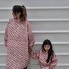 Poncho de pluie pour enfant et adulte, Zebra rose, Poule Party.