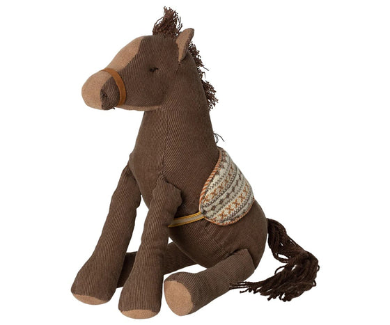 poney marron pour les souris maileg. 