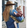 Porte-bébé ergonomique motif boho beige et marron Wildride