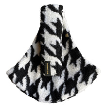  Porte-bébé ergonomique motif pied-de-poule noir et blanc Wildride Teddy