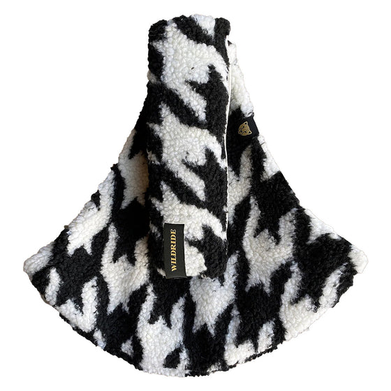 Porte-bébé ergonomique motif pied-de-poule noir et blanc Wildride Teddy