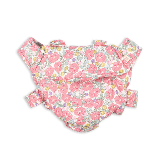 Porte-bébé enfant pour poupée motif floral rose Konges Sløjd
