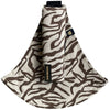 Porte-bébé ergonomique motif zèbre marron Wildride pour portage facile