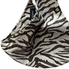 Porte-bébé ergonomique motif zèbre marron Wildride pour portage facile