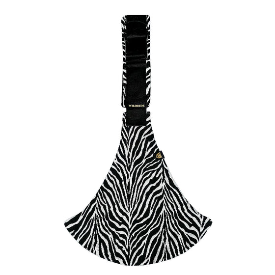 Porte-bébé ergonomique motif zèbre noir et blanc Wildride