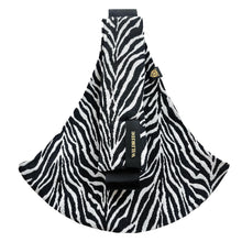  Porte-bébé ergonomique motif zèbre noir et blanc Wildride
