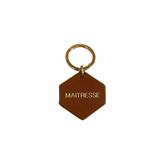 Porte clé camel - Hexagonale - Maitresse - Fauvette
