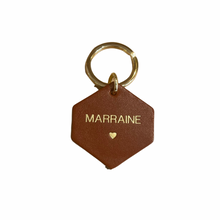  Porte clé camel - Hexagonale - Marraine coeur - Fauvette