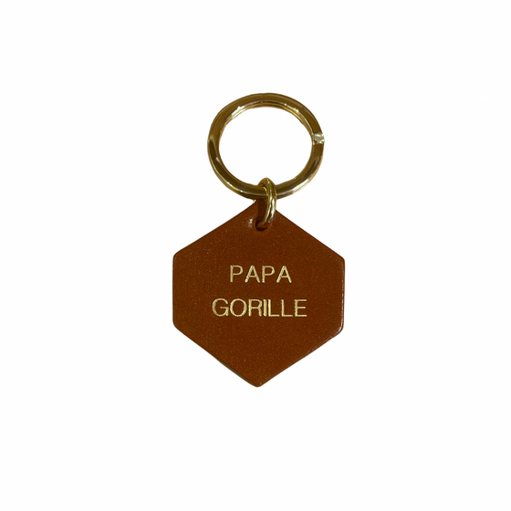 Porte clé camel - Hexagonale - Papa gorille - Fauvette