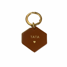  Porte clé camel - Hexagonale - Tata coeur - Fauvette
