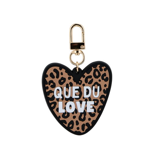 Porte-clés cœur léopard Que du Love Atelier Wagram