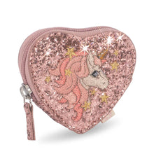  Porte monnaie coeur paillette licorne Konges Slojd