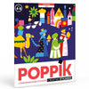 Poster panorama à stickers avec 520 gommettes sur le thème de Noël, de 4 à 8 ans, marque Poppik