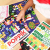 Poster panorama à stickers avec 520 gommettes sur le thème de Noël, de 4 à 8 ans, marque Poppik