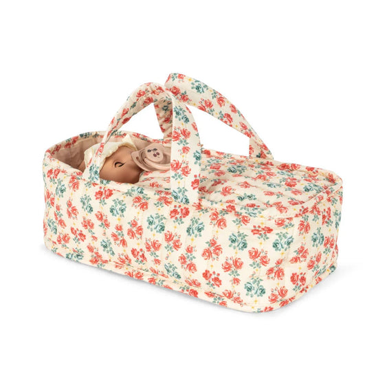 Poupée bébé Léa dans son couffin fleuri – Konges Sløjd Lumina