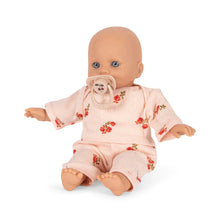  Poupée Elisa Rosie Blush Konges Slojd avec pyjama fleuri et tétine