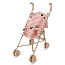  Poussette canne poupées Powder pink Check Konges Slojd.