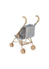 Poussette canne poupée Fleur Rosier Konges Slojd pliable motif fleuri