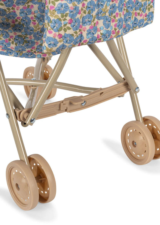 Poussette canne poupée Fleur Rosier Konges Slojd pliable motif fleuri