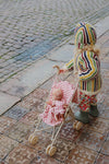 Poussette canne poupée Rosie Rose Konges Slojd pliable motif fleuri