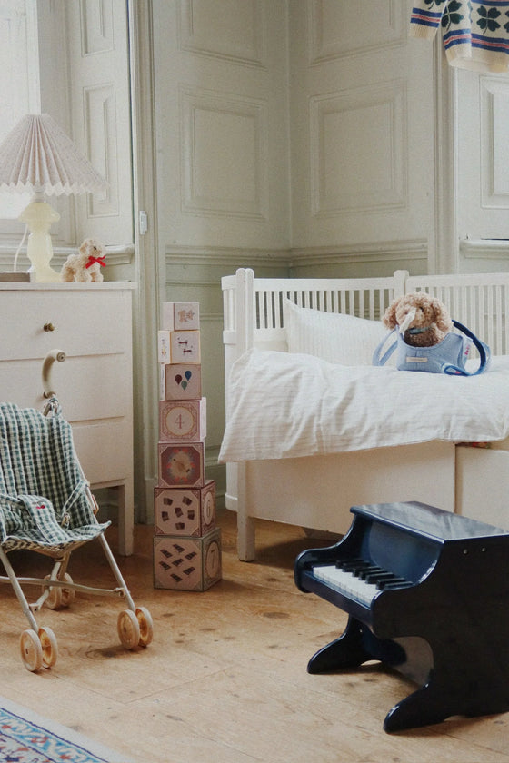 Poussette canne pour poupée à carreaux verts Smoke Pine Check Konges Sløjd