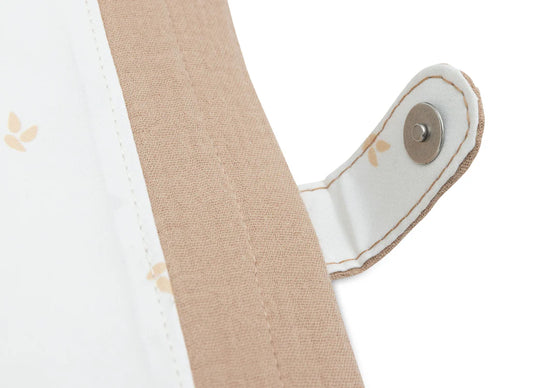 Protège carnet de santé en gaze de coton coloris biscuit – Jollein, doux et pratique pour bébé