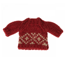  Pull tricoté pour maman souris, rouge, marque Maileg.
