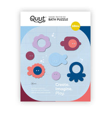  Puzzle de bain en mousse Bord de Mer avec 10 pièces colorées flottantes – Quut