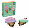 Puzzle Plus-Plus Cornets de glace 250 pièces avec créations en 2D et 3D, jeu créatif enfant
