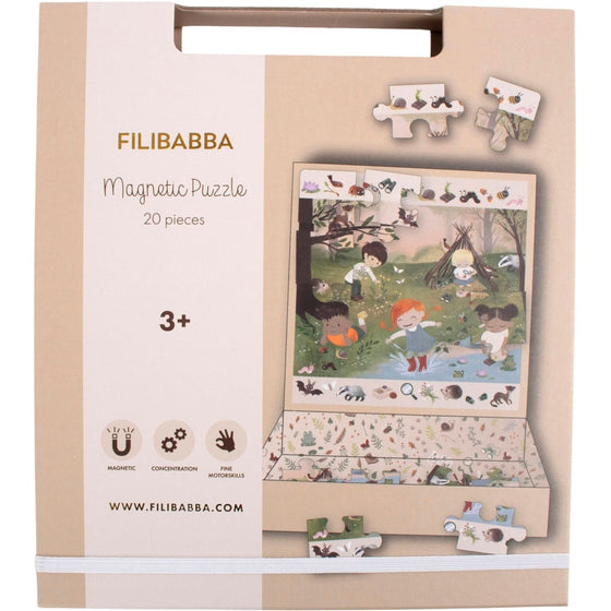 Puzzle magnétique forêt enchantée Filibabba - jeu éducatif magnétique enfants