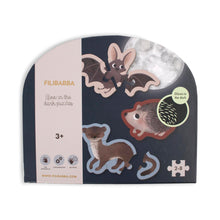  Puzzle phosphorescent amis de la forêt Filibabba - animaux lumineux dès 3 ans