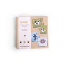  Puzzles mamans et bébés animaux de la ferme Filibabba - jeu éducatif 10 puzzles dès 3 ans
