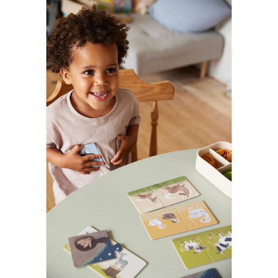 Puzzles mamans et bébés animaux de la ferme Filibabba - jeu éducatif 10 puzzles dès 3 ans