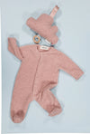 Pyjama bébé chaud en moumoute rose – Mellipou